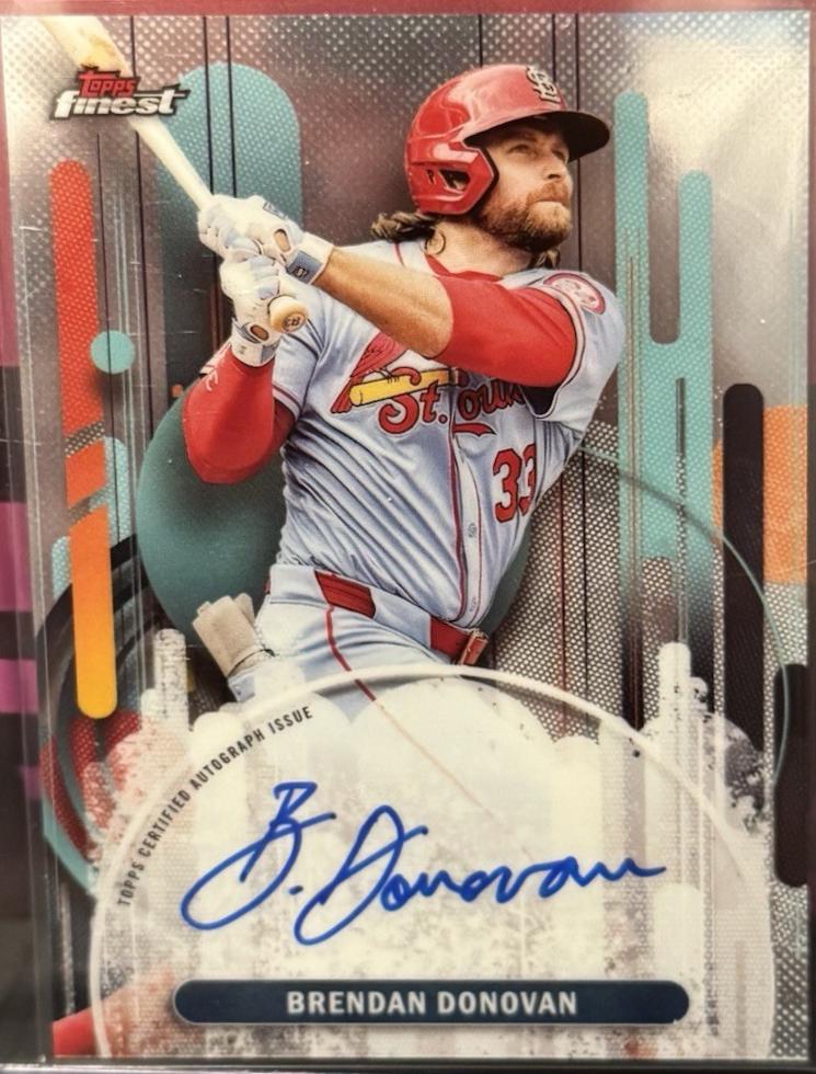 Brendan Donovan #FA-BD 2025 Topps Finest Autograph Baseball