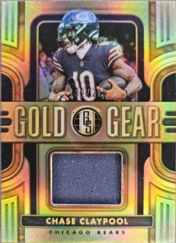 Chase Claypool #GG-CC Football Cards 2023 Panini Gold Standard Gear