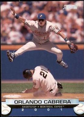 Orlando Cabrera #36 Baseball Cards 2001 Stadium Club