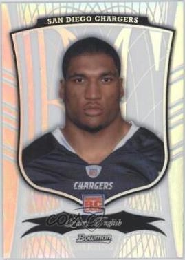 Larry English #28 Football Cards 2009 Bowman Sterling