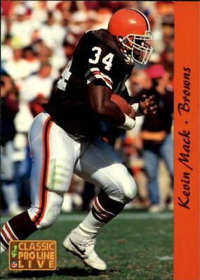 Kevin Mack #42 Football Cards 1993 Pro Line Live