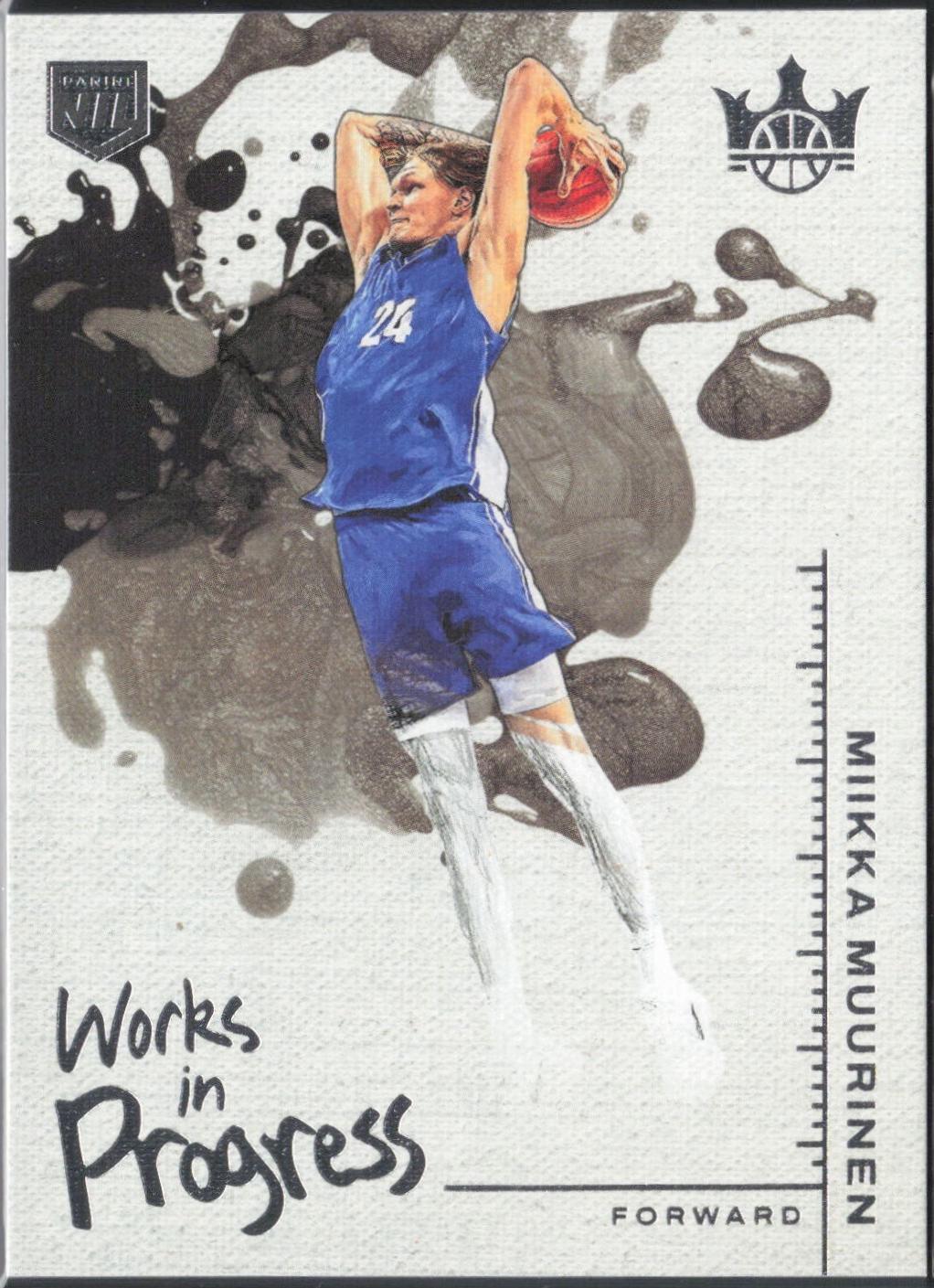 Miikka Muurinen #13 2025-26 Panini Court Kings Basketball Works In Progress