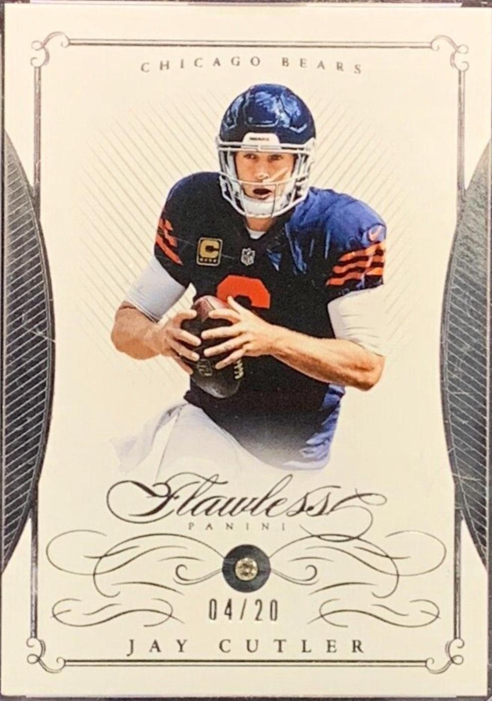 Jay Cutler #9 Football Cards 2015 Panini Flawless