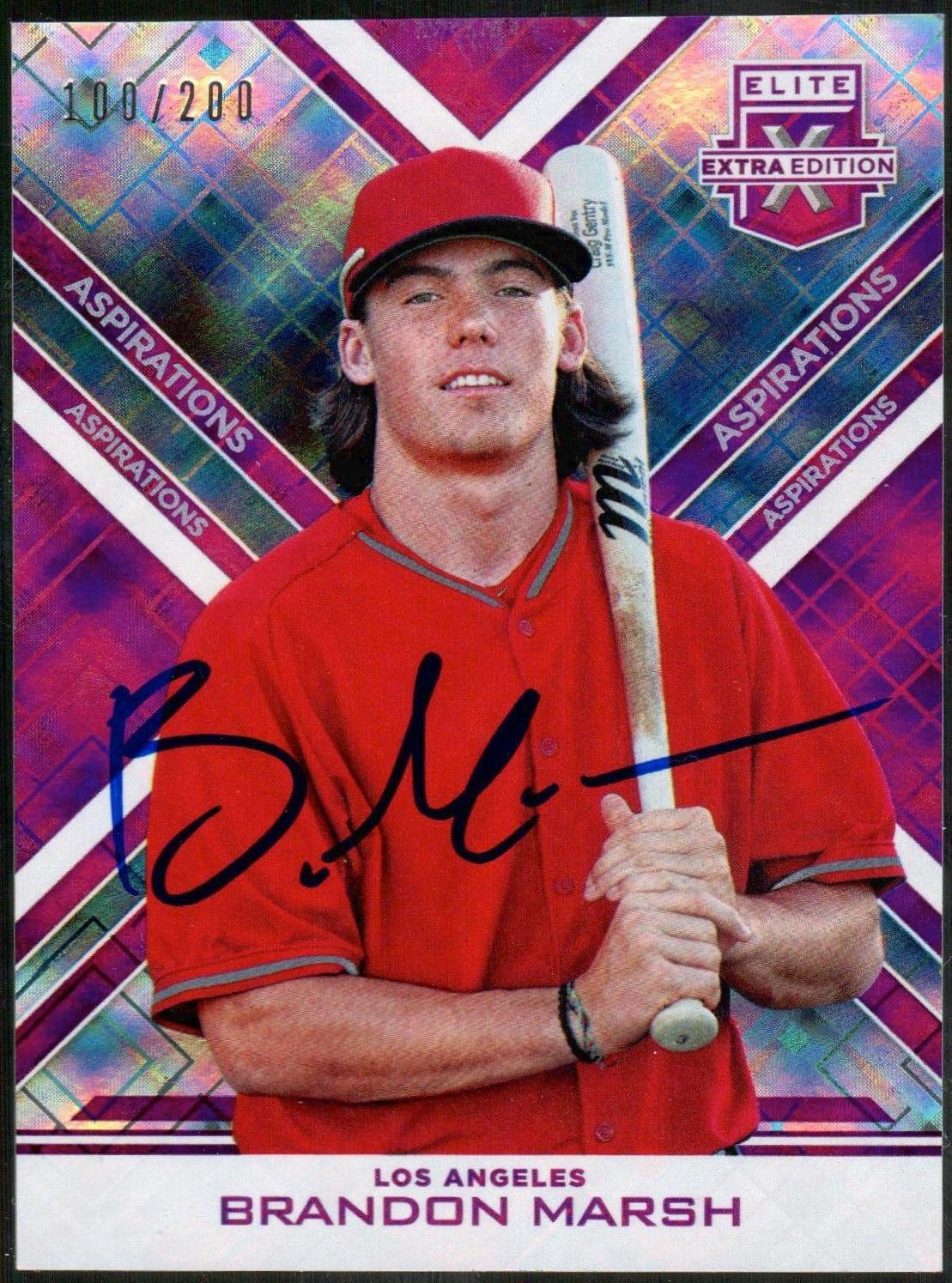 Brandon Marsh [Autograph Aspirations Purple] #144