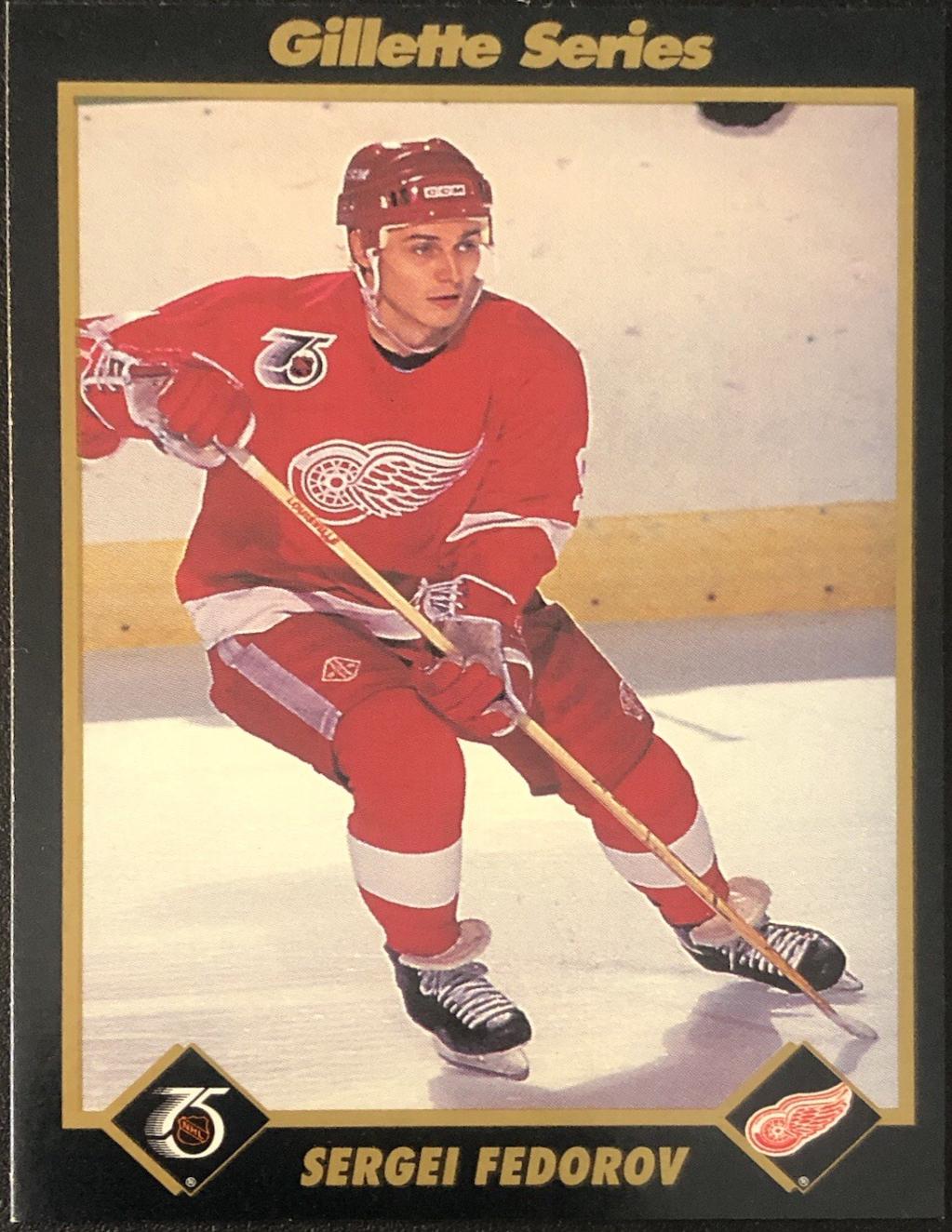 Sergei Fedorov #12 1991 Gillette Series Hockey