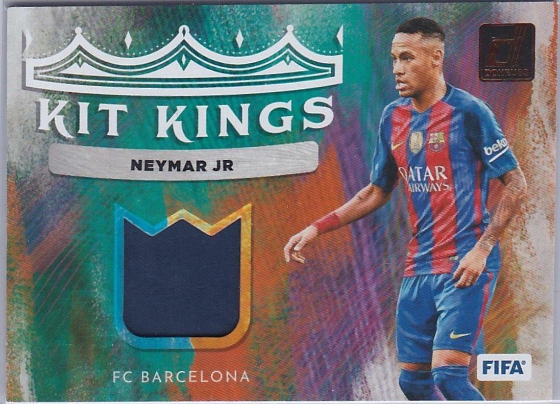 Neymar Jr #KK-NJR Soccer Cards 2022 Panini Donruss Kit Kings
