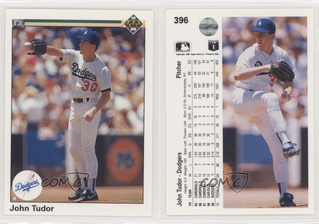 John Tudor #396 Baseball Cards 1990 Upper Deck