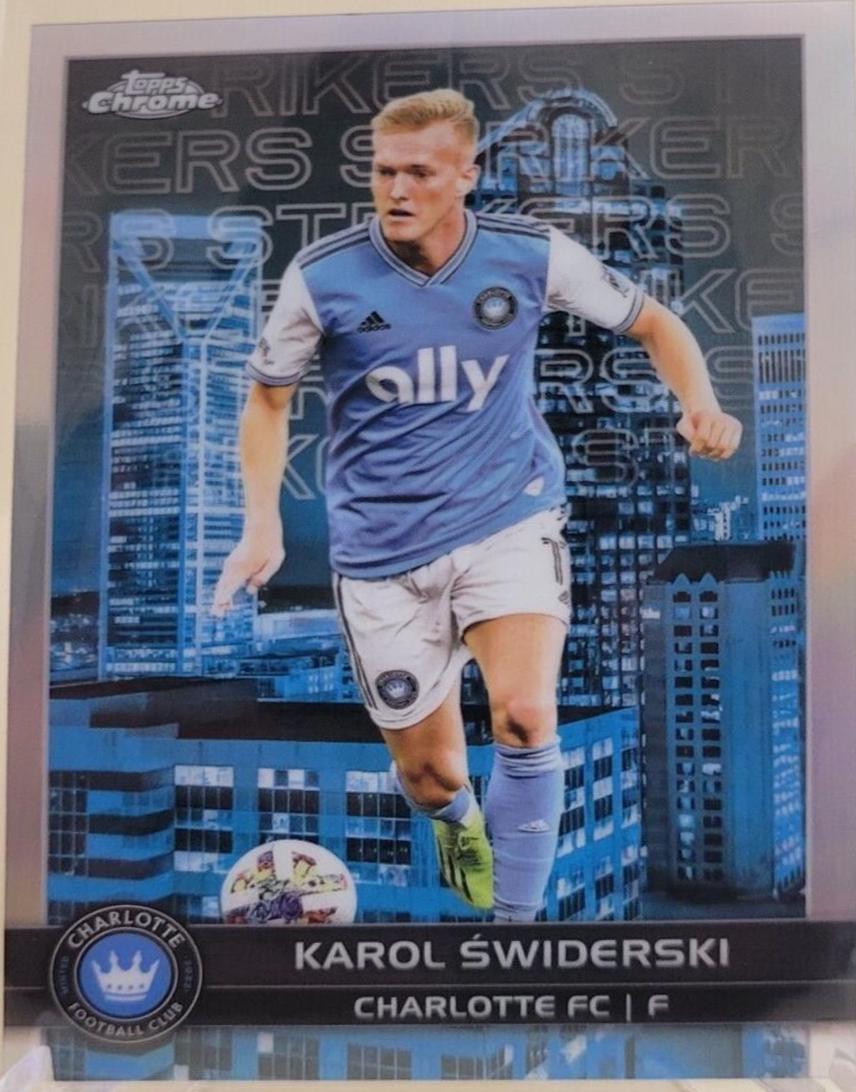 Karol Swiderski #BCS-13 Soccer Cards 2023 Topps Chrome MLS Big City Strikers