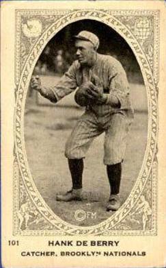 Hank de Berry #101 Baseball Cards 1922 Neilson's Chocolate Type I
