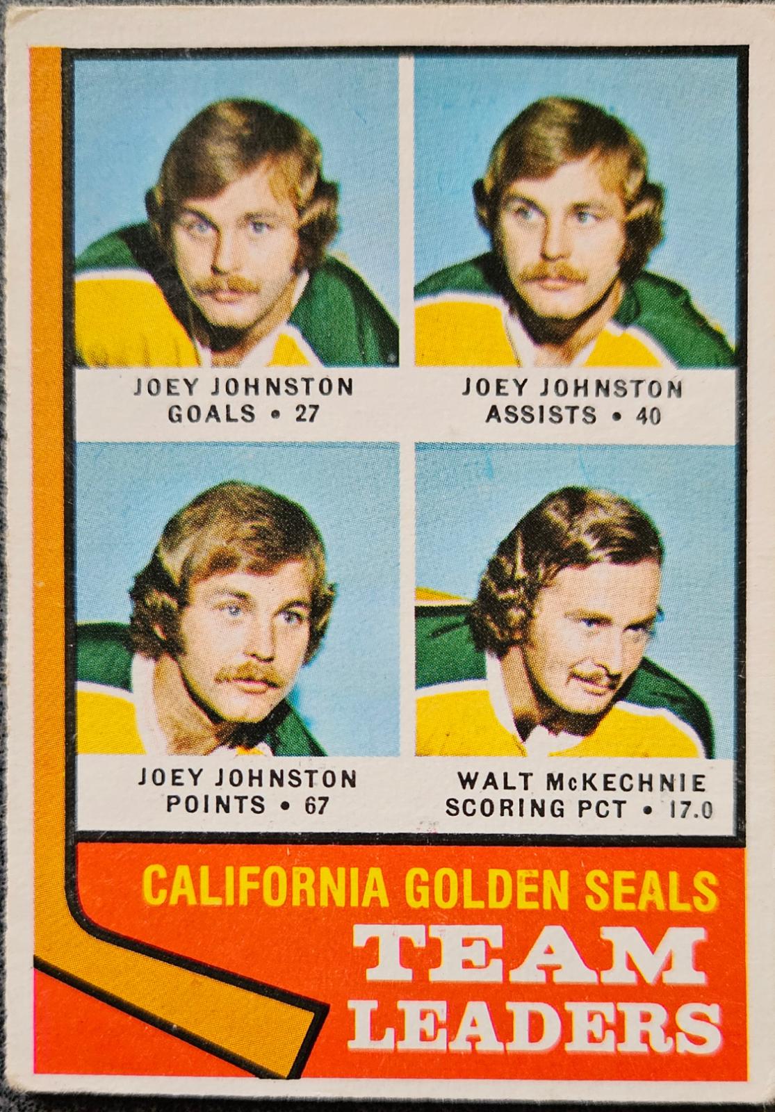 Golden Seals Ldrs. #56 1974 O Pee Chee Hockey