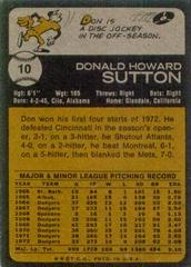 Back | Don Sutton Baseball Cards 1973 Topps