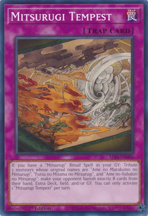 Mitsurugi no Mikoto, Aramasa ALIN-EN090 YuGiOh Alliance Insight