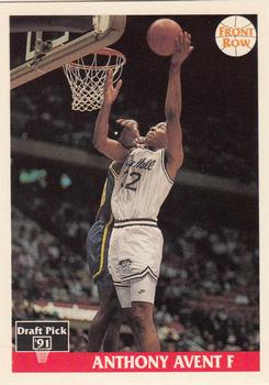 Anthony Avent #9 1991 Front Row Italian English Basketball