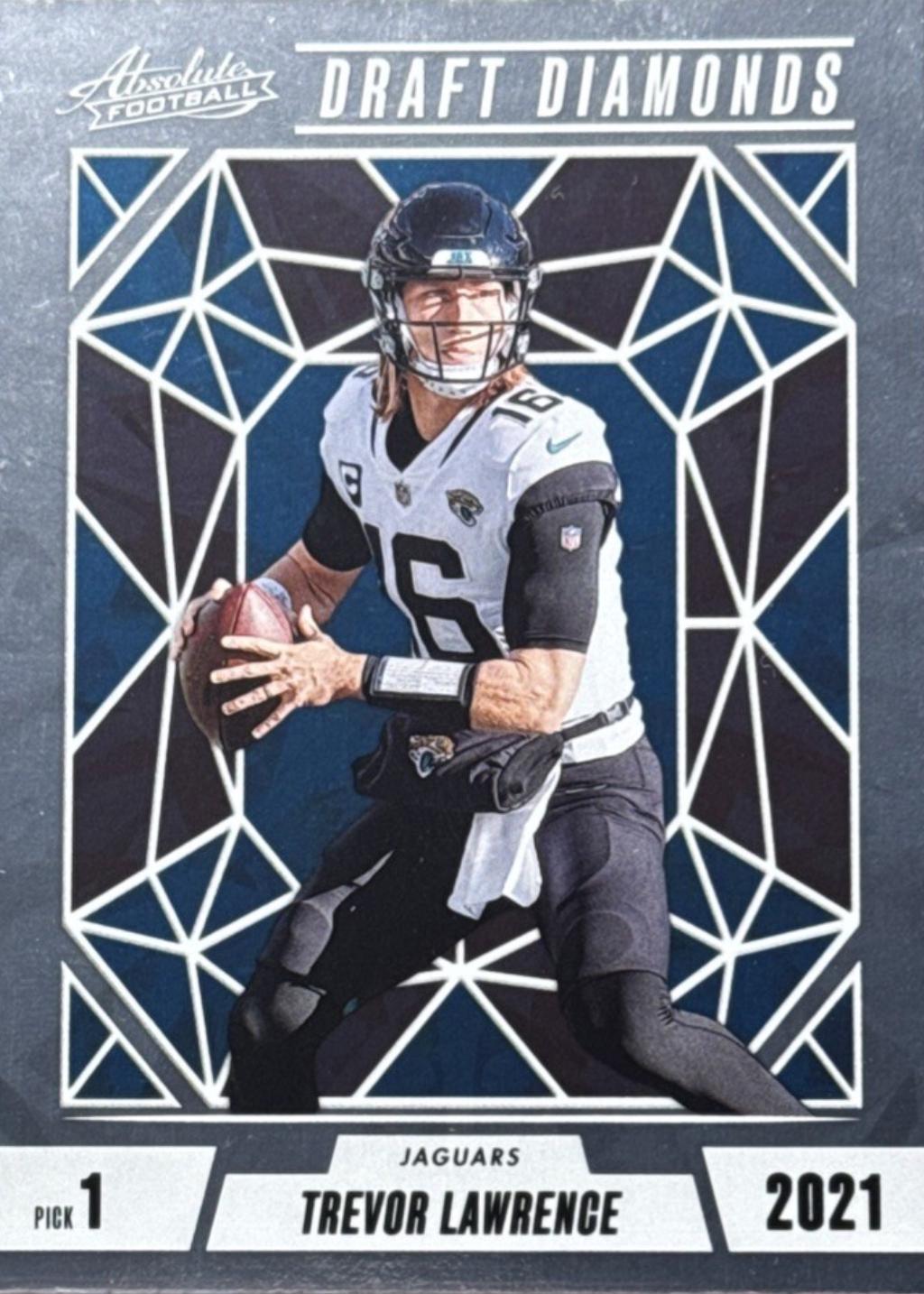 Trevor Lawrence #DD-TLE Football Cards 2024 Panini Absolute Draft Diamonds