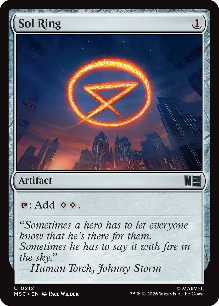 Sol Ring [Surge Foil] (Magic Marvel Super Heroes Commander)
