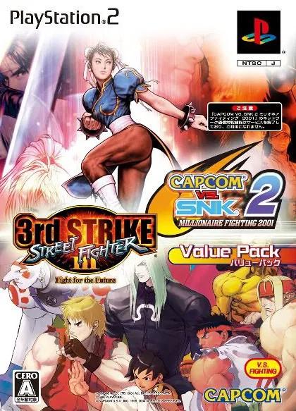 Street Fighter III: 3rd Strike & Capcom Vs. SNK 2 Value Pack JP Playstation 2