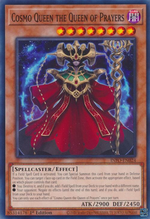 Cosmo Queen the Queen of Prayers INFO-EN024 YuGiOh The Infinite Forbidden