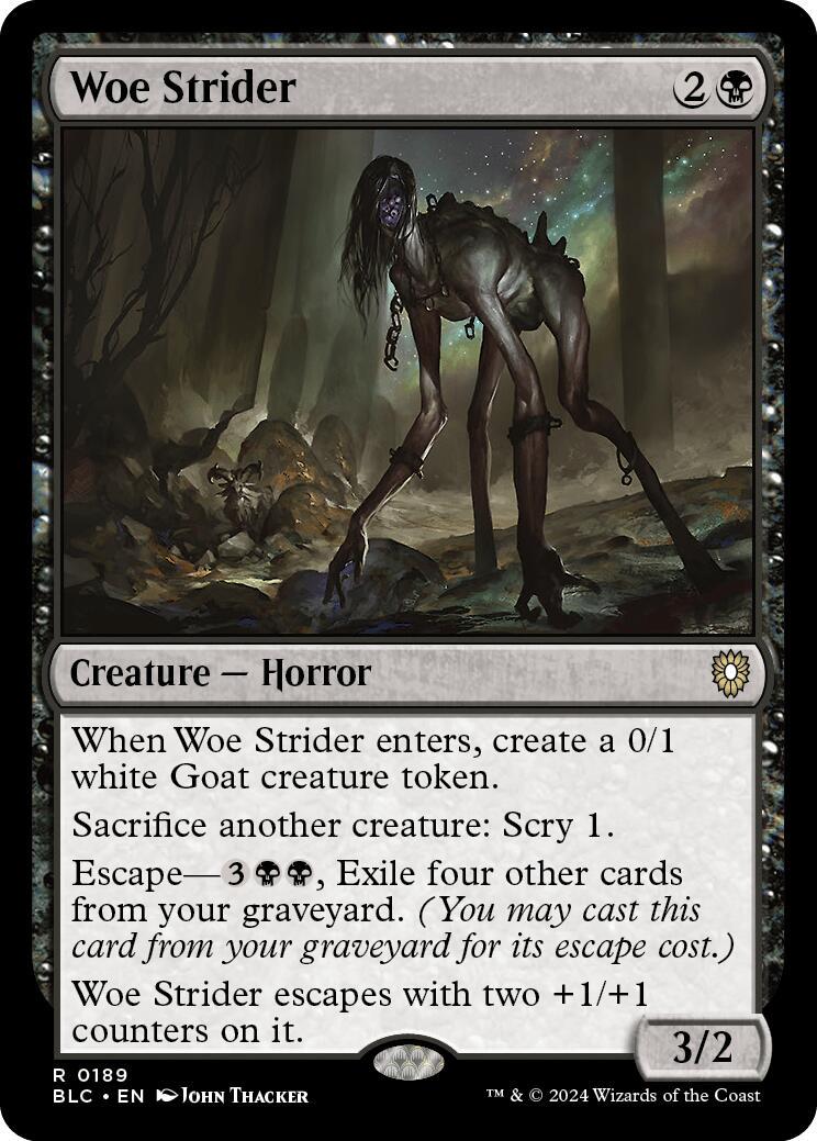 Woe Strider #189 Magic Bloomburrow Commander