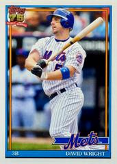 David Wright #T91-66 Baseball Cards 2026 Topps 1991 Prices