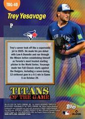 Trey Yesavage #TOG-40 Prices [Rookie] | 2026 Topps Series 2 Titans Of ...