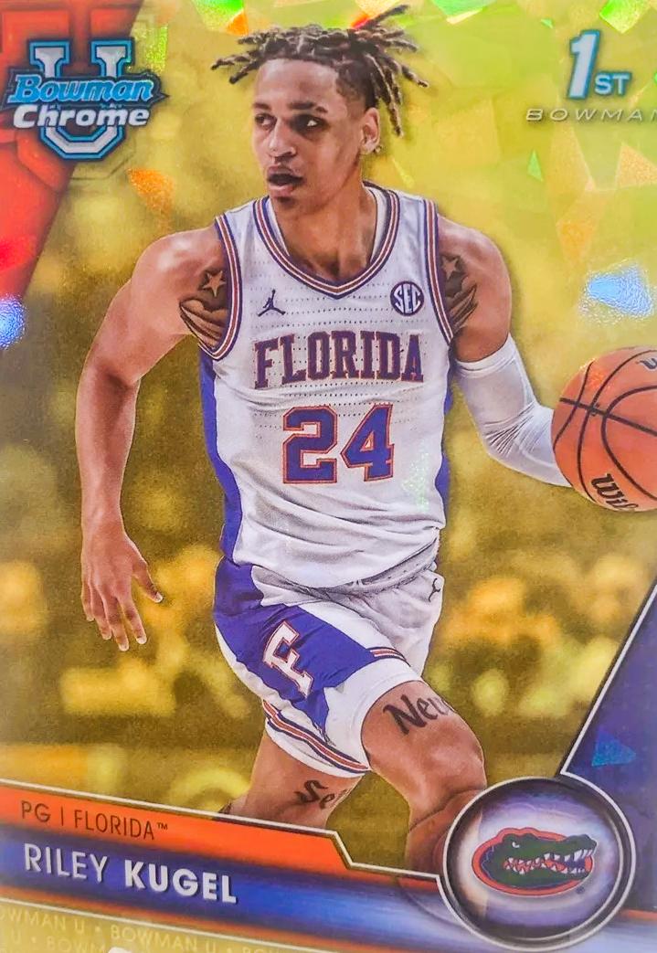Riley Kugel #38 2023 Bowman Chrome University Sapphire Basketball