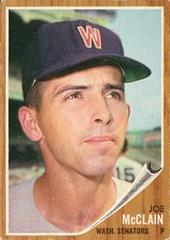 Joe McClain #324 Baseball Cards 1962 Topps Prices