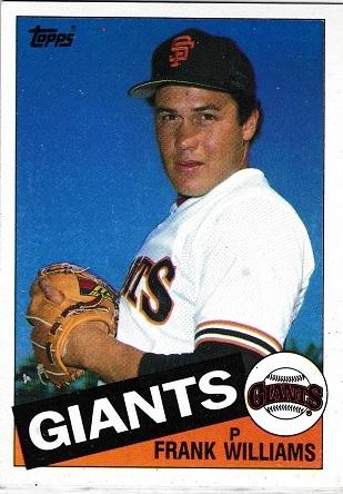 Frank Williams #487 Baseball Cards 1985 Topps