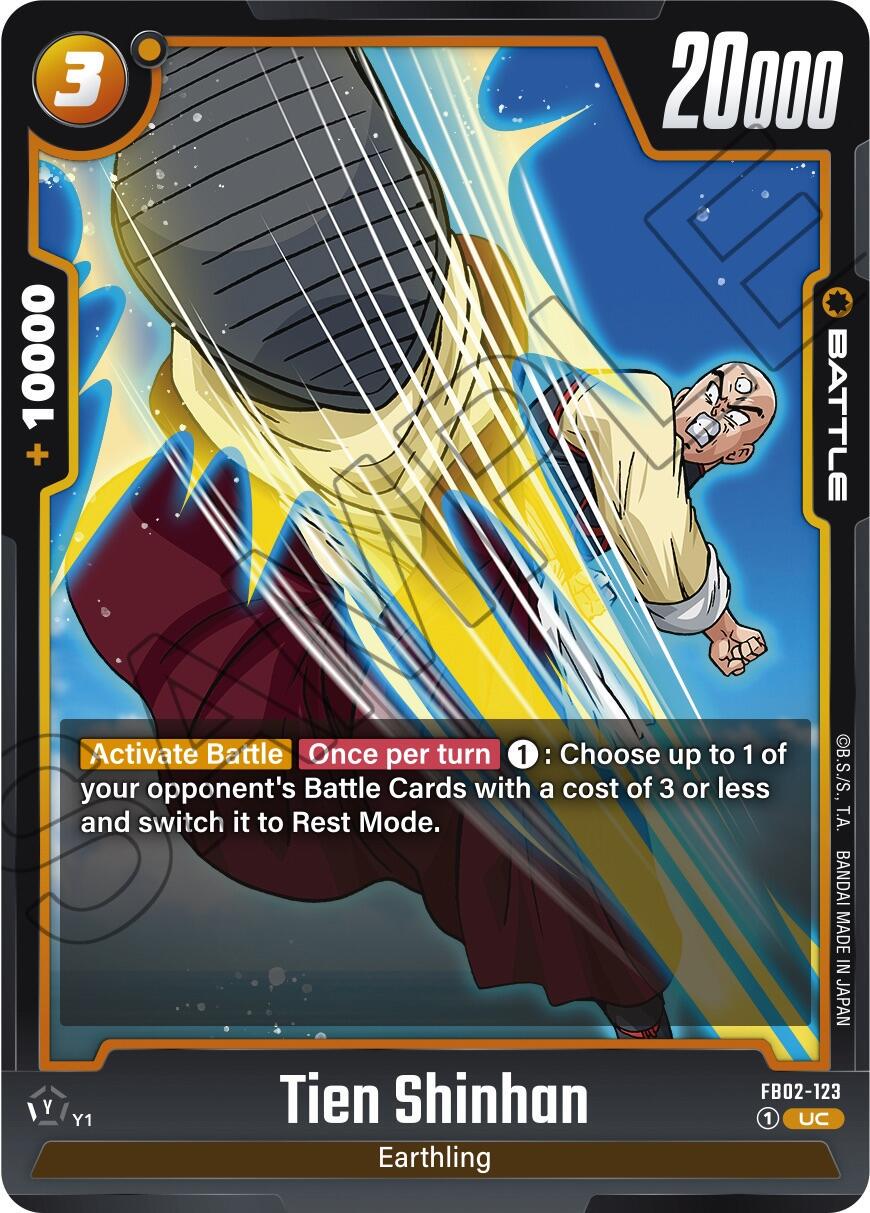 Tien Shinhan FB02-123 - Dragon Ball Fusion World Blazing Aura