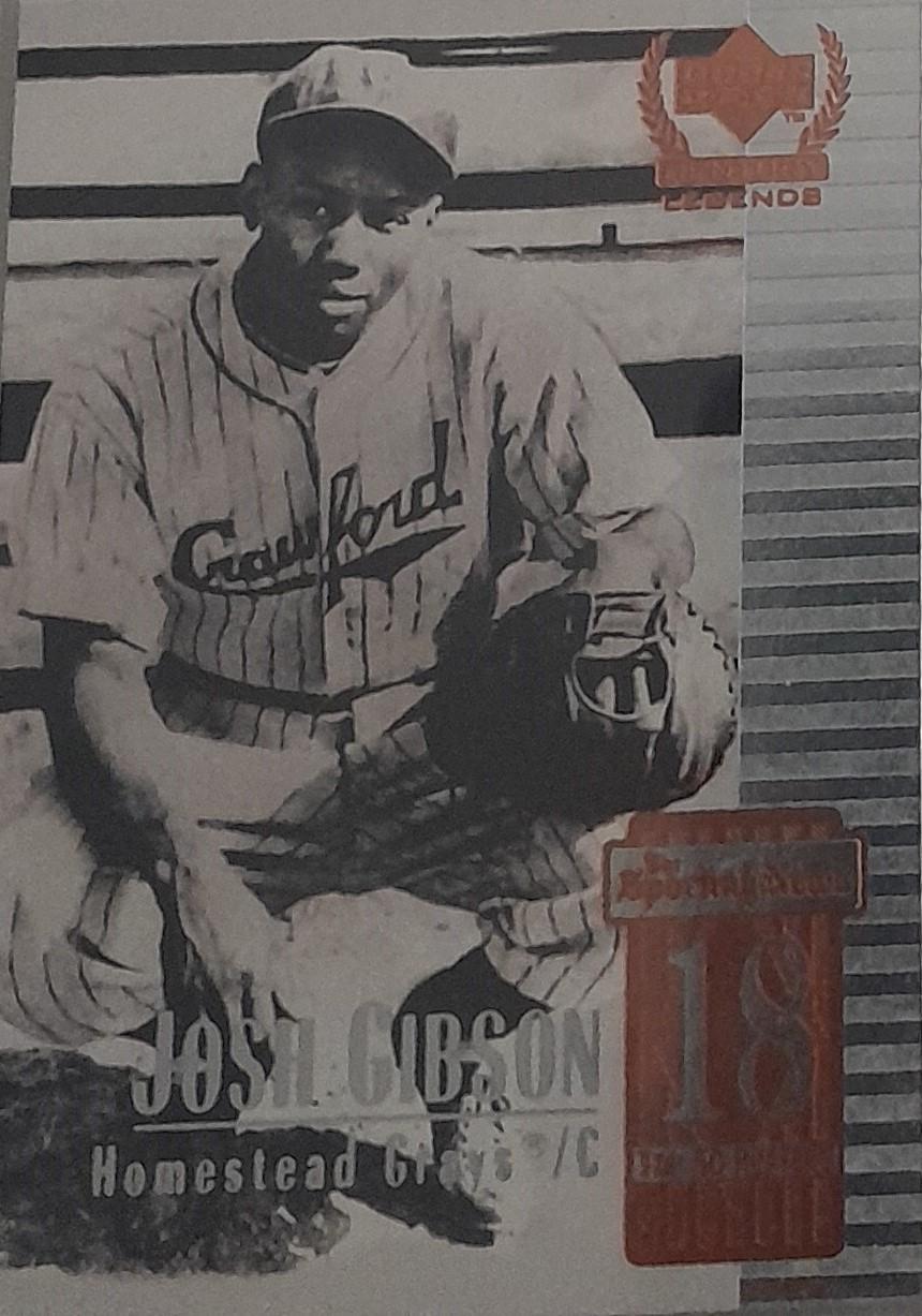 Josh Gibson #18 Baseball Cards 1999 Upper Deck Century Legends