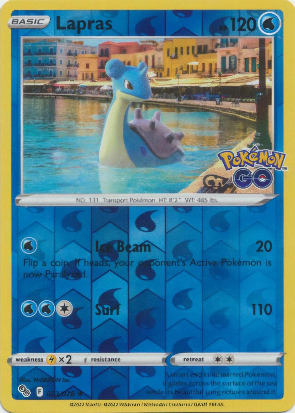 Lapras [Reverse Holo] #23 Prices | Pokemon Go | Pokemon Cards