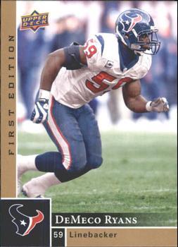 DeMeco Ryans #62 Football Cards 2009 Upper Deck First Edition