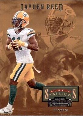 Jayden Reed #22 Football Cards 2023 Panini Contenders Rookie Stallions
