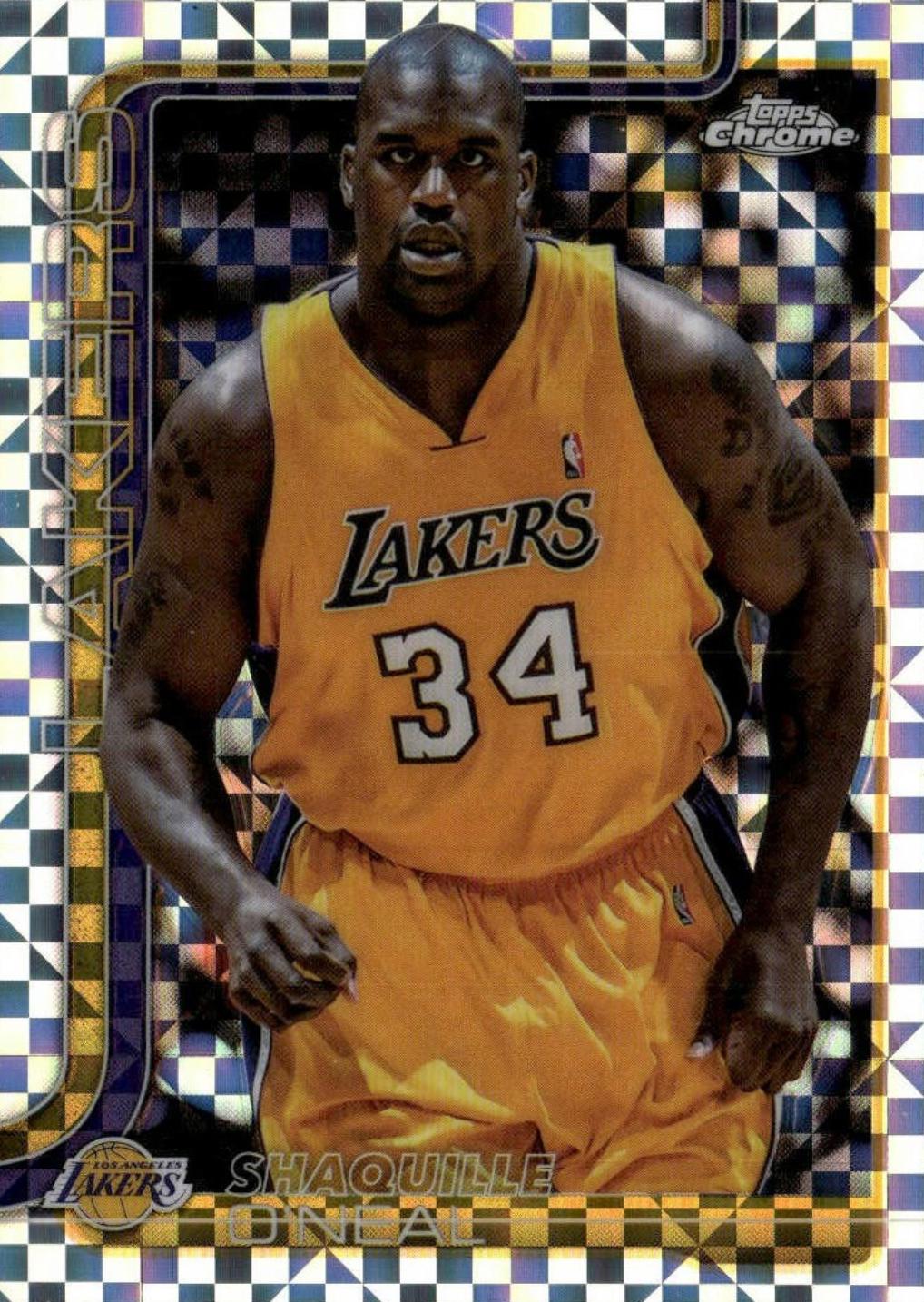 2025 Topps Chrome Shaquille O'Neal [X-Fractor] #242 card