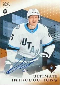Aku Raty #UI-AR 2024 Ultimate Collection Introductions Autograph Hockey
