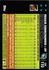 Back Of Card | Reggie Abercrombie Baseball Cards 2007 Topps Update & Highlights