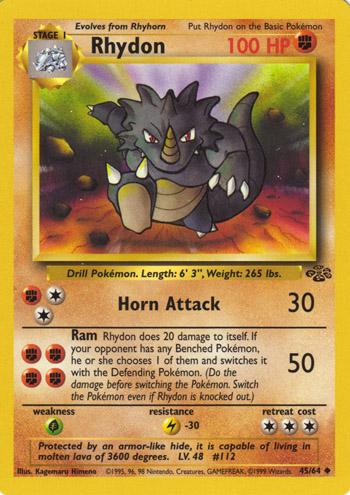 Rhydon #45 Pokemon Jungle