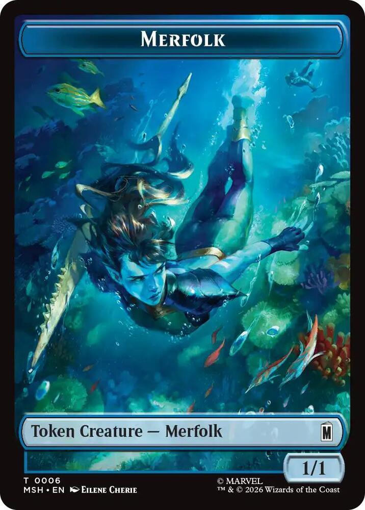 Merfolk [Token] (Magic Marvel Super Heroes)