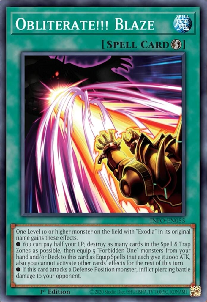 Obliterate!!! Blaze INFO-EN055 YuGiOh The Infinite Forbidden