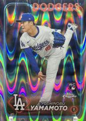 Yoshinobu Yamamoto [RayWave Refractor] #18 Prices | 2024 Topps