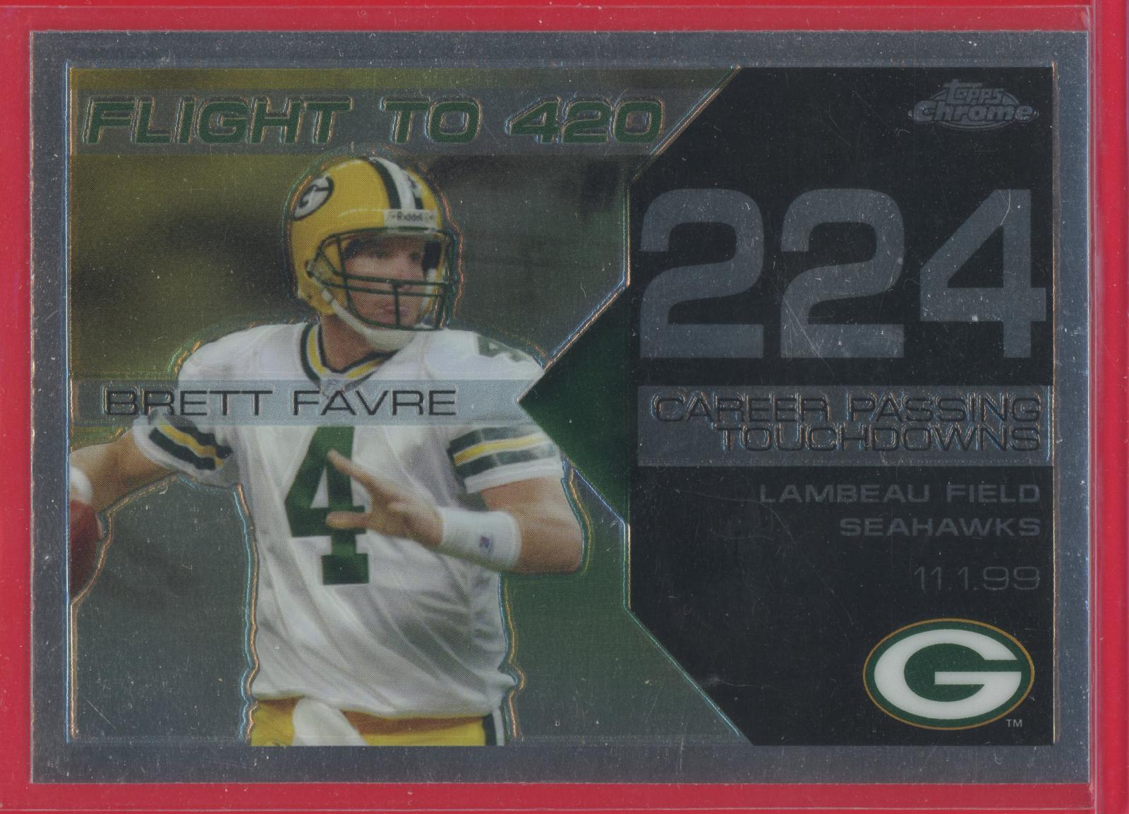 Brett Favre #BFC224 Football Cards 2008 Topps Chrome Brett Favre Collection