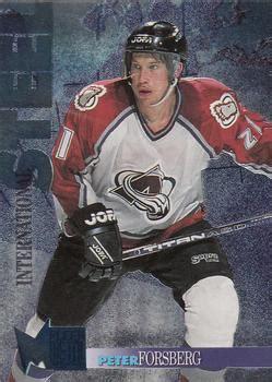 Peter Forsberg #4 Hockey Cards 1995 Fleer Metal International Steel