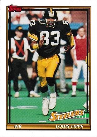 Louis Lipps #307 Football Cards 1991 Topps