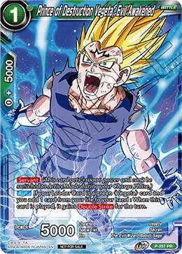 Prince of Destruction Vegeta, Evil Awakened P-257 Dragon Ball Fusion World Promos