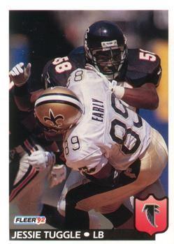 Jessie Tuggle #16 Football Cards 1992 Fleer