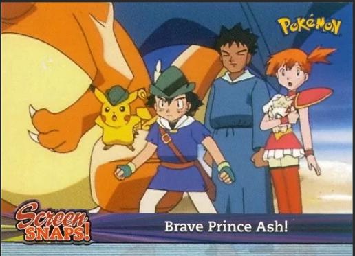 Brave Prince Ash! #Snap03 Pokemon 2001 Topps Johto Champions Episode