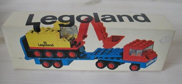 Low-Loader with 4 Wheel Excavator #681 LEGO LEGOLAND