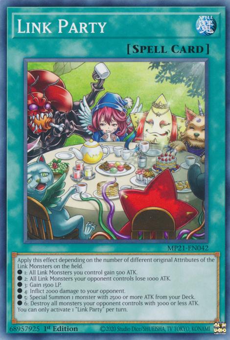 Link Party MP21-EN042 YuGiOh 2021 Tin of Ancient Battles Mega Pack