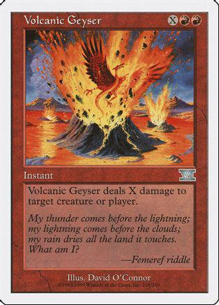 Volcanic Geyser Magic 6th Edition