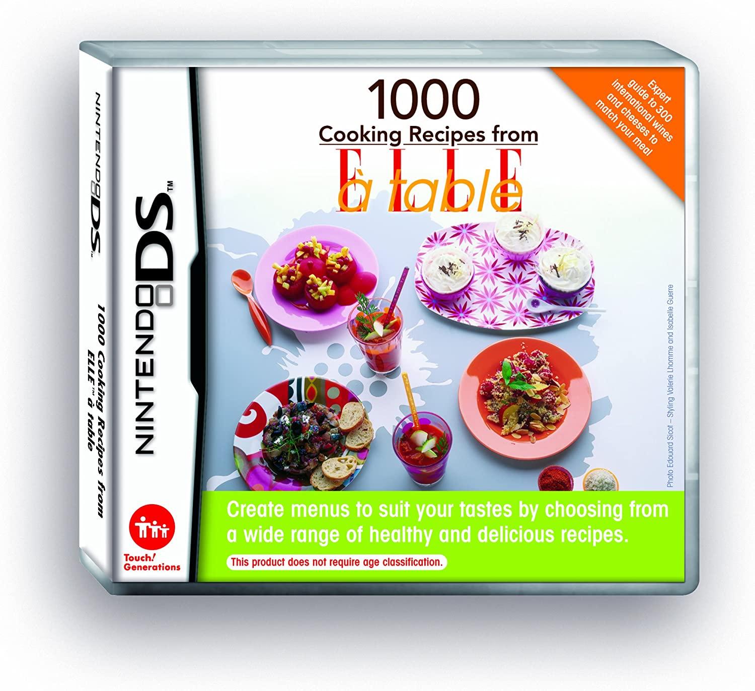 1000 Cooking Recipes from Elle PAL Nintendo DS