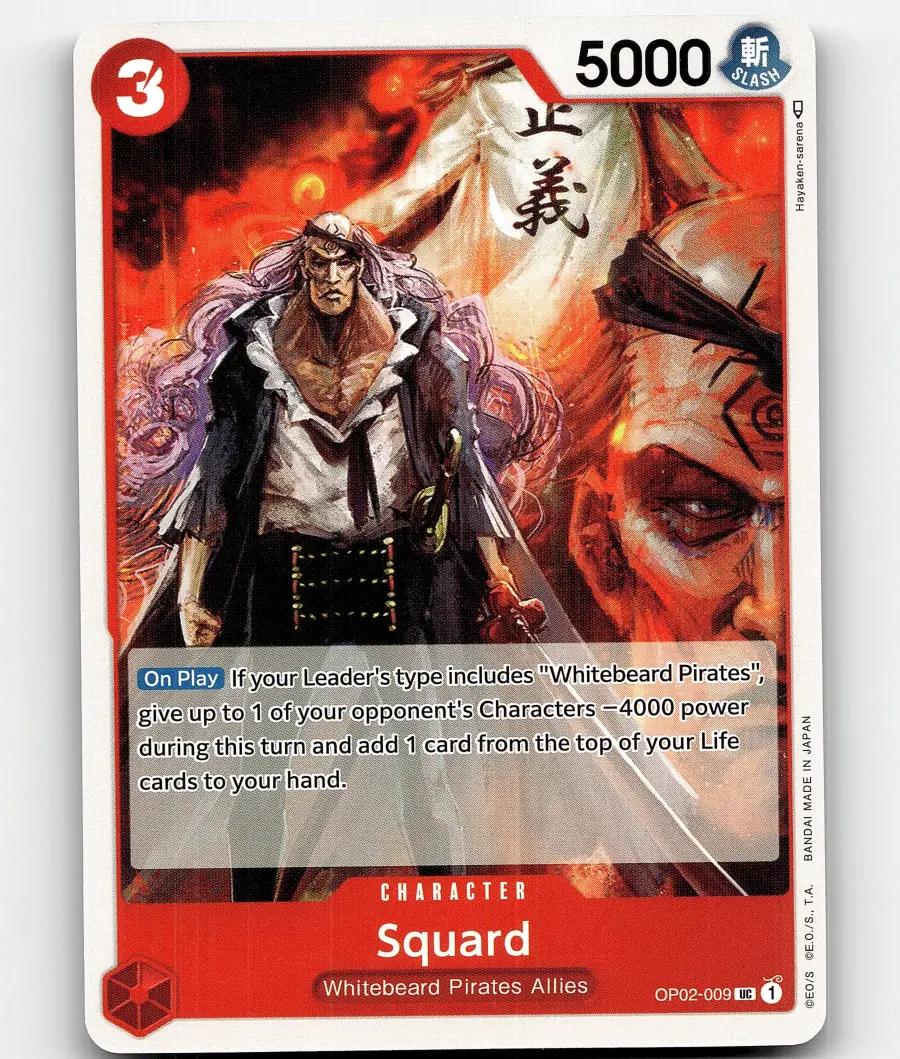 Squard OP02-009 One Piece Paramount War